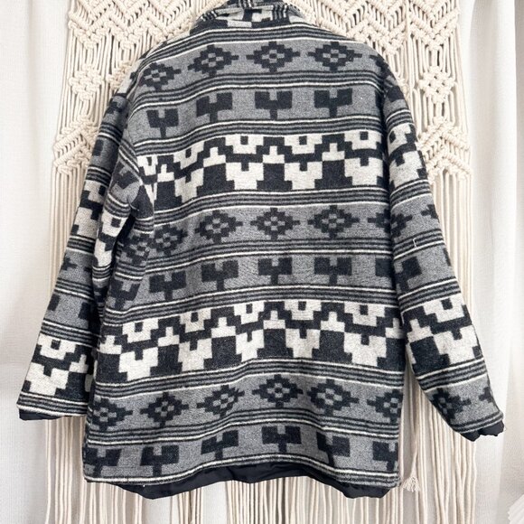 Vintage Navajo Aztec Wool Blend Jacket by DiaBlue Fashions – Size Medium - Picture 10 of 11